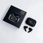 Black A9 Pro Bluetooth Earbuds | Active Noise Cancellation & Portable Case